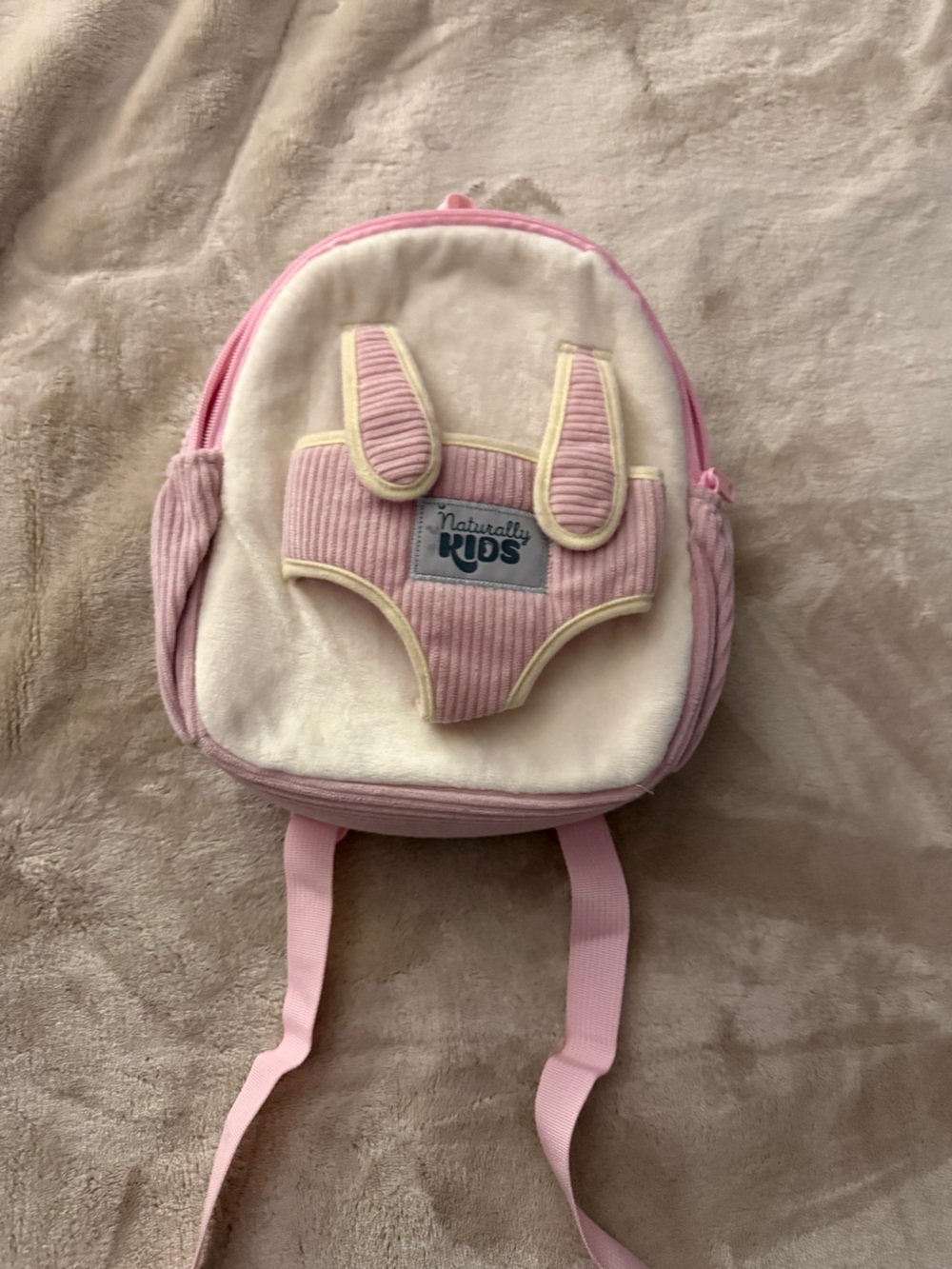 Pink Plush Toddler Backpack
